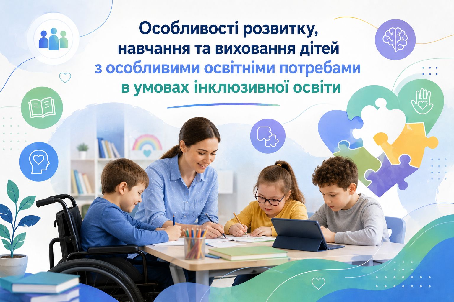 Особливості розвитку, навчання та виховання дітей з особливими освітніми потребами в умовах інклюзивної освіти