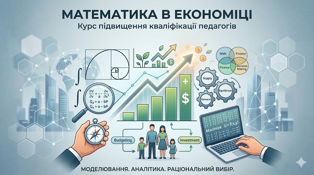 ПРОГРАМА підвищення кваліфікації педагогічних працівників академічних ліцеїв «МЕТОДИКА ВИКЛАДАННЯ КУРСУ ЗА ВИБОРОМ ДЛЯ ПРОФІЛЬНОЇ СЕРЕДНЬОЇ ОСВІТИ «МАТЕМАТИКА В ЕКОНОМІЦІ»