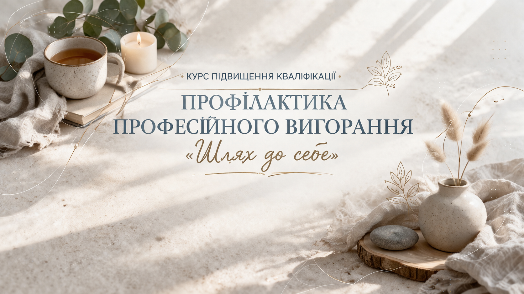 ПРОФІЛАКТИКА ПРОФЕСІЙНОГО ВИГОРАННЯ «ШЛЯХ ДО СЕБЕ»