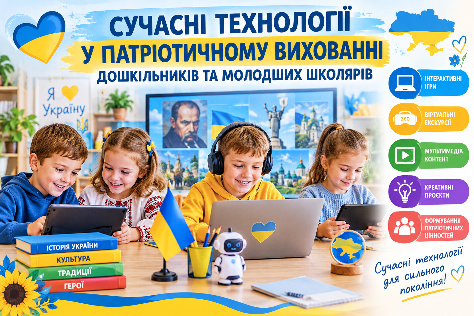 СУЧАСНІ ТЕХНОЛОГІЇ У ПАТРІОТИЧНОМУ ВИХОВАННІ ДОШКІЛЬНИКІВ ТА МОЛОДШИХ ШКОЛЯРІВ