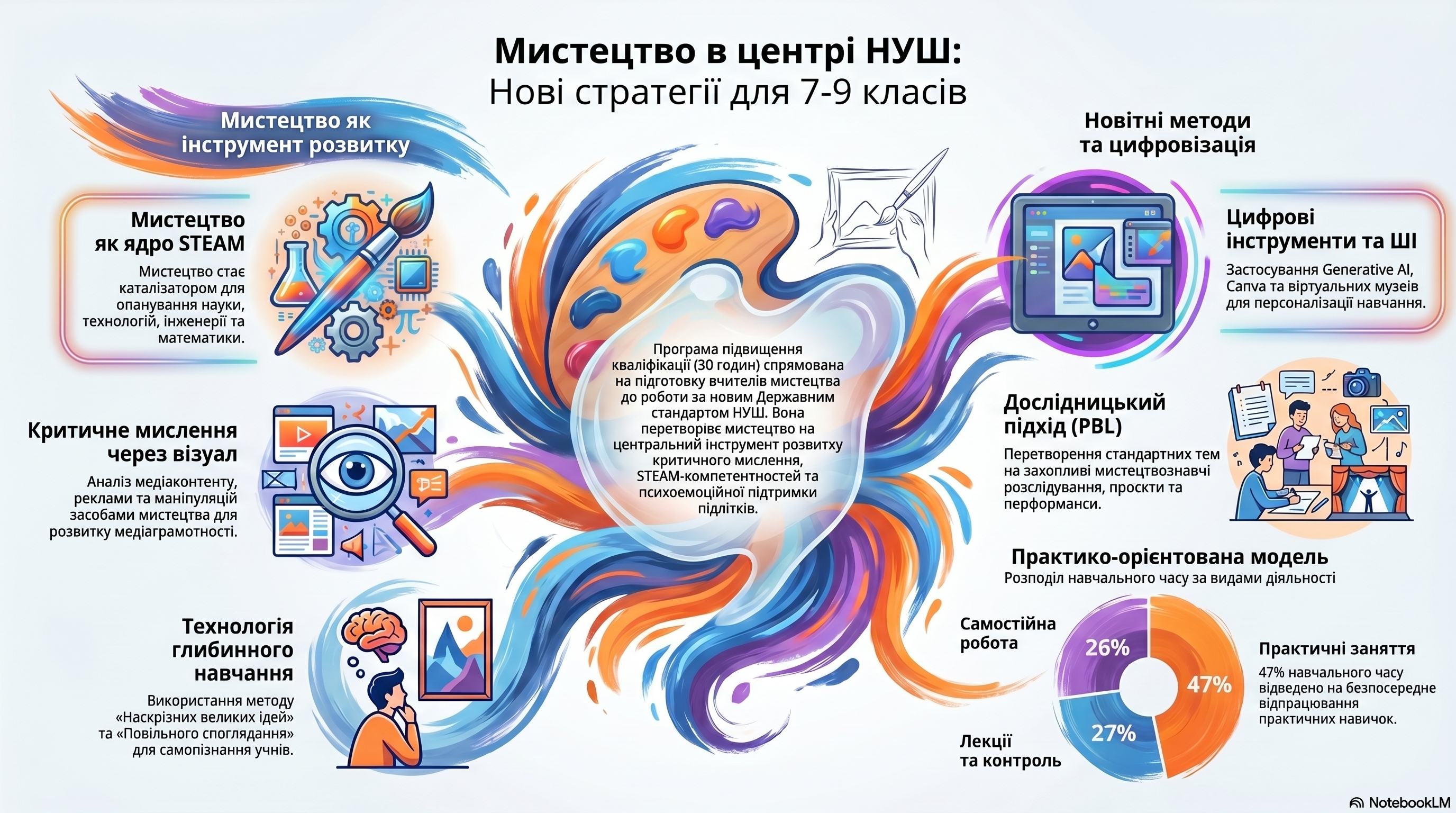 БАЗОВА СЕРЕДНЯ ОСВІТА: СУЧАСНІ ОСВІТНІ ТЕХНОЛОГІЇ  НАВЧАННЯ МИСТЕЦТВА В 7-9 КЛАСАХ  НУШ
