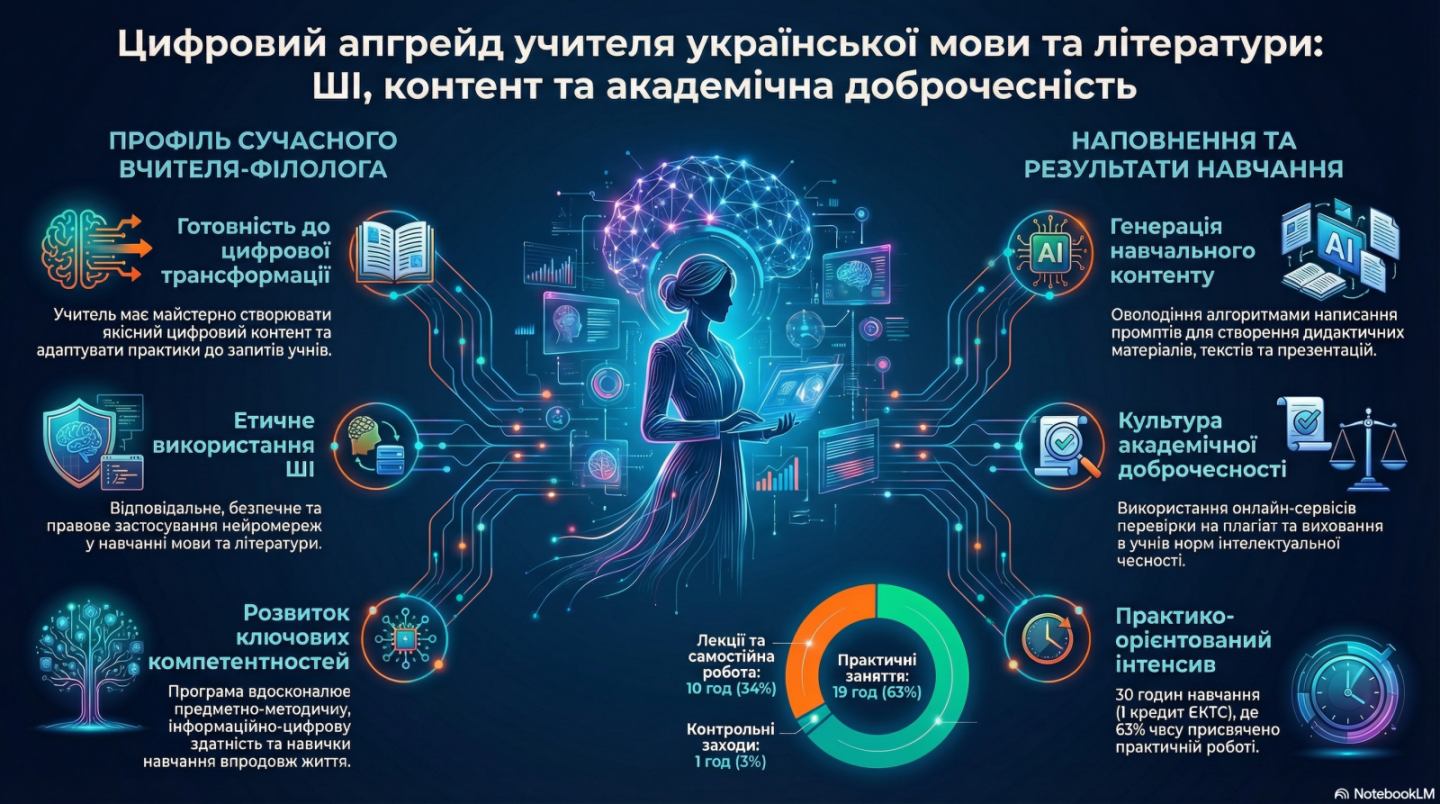 ЦИФРОВИЙ АПГРЕЙД УЧИТЕЛЯ УКРАЇНСЬКОЇ МОВИ ТА ЛІТЕРАТУРИ: ШІ, КОНТЕНТ ТА АКАДЕМІЧНА ДОБРОЧЕСНІСТЬ