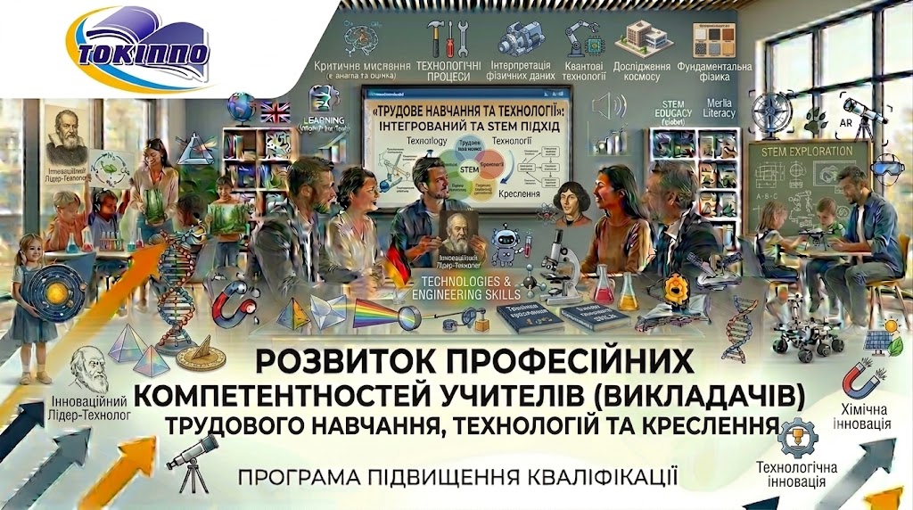 РОЗВИТОК ПРОФЕСІЙНИХ КОМПЕТЕНТНОСТЕЙ УЧИТЕЛІВ (ВИКЛАДАЧІВ) ТРУДОВОГО НАВЧАННЯ, ТЕХНОЛОГІЙ ТА КРЕСЛЕННЯ