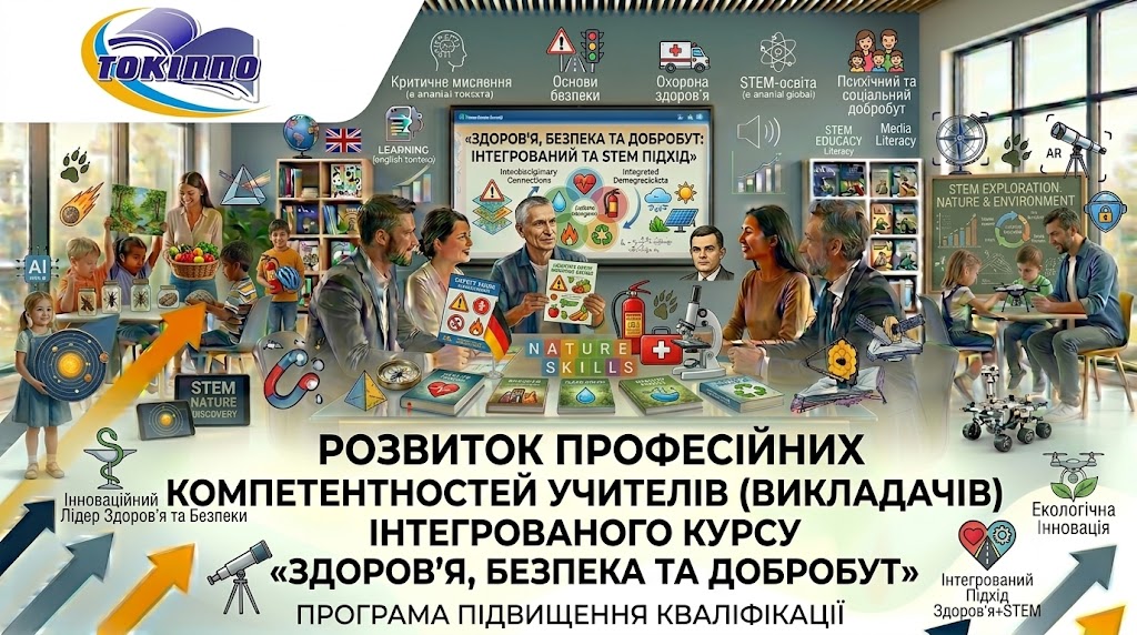РОЗВИТОК ПРОФЕСІЙНИХ КОМПЕТЕНТНОСТЕЙ УЧИТЕЛІВ (ВИКЛАДАЧІВ) ІНТЕГРОВАНОГО КУРСУ «ЗДОРОВ’Я, БЕЗПЕКА ТА ДОБРОБУТ»