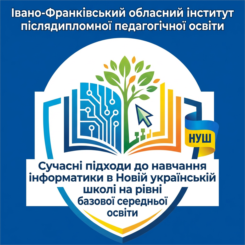 ПРОГРАМА   підвищення кваліфікації учителів інформатики закладів загальної середньої освіти, які викладають у 7- 9 класах   СУЧАСНІ ПІДХОДИ ДО НАВЧАННЯ ІНФОРМАТИКИ В НОВІЙ УКРАЇНСЬКІЙ ШКОЛІ НА РІВНІ БАЗОВОЇ СЕРЕДНЬОЇ ОСВІТИ