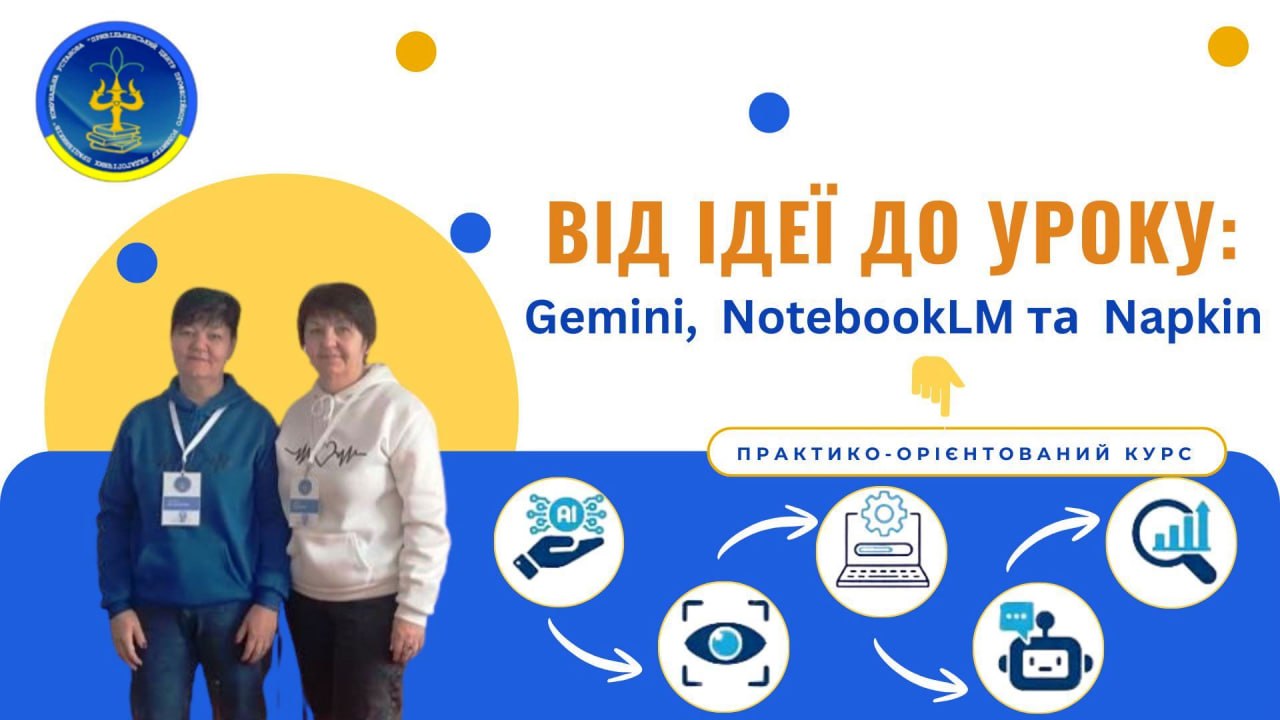 ВІД ІДЕЇ ДО УРОКУ: GEMINI, NOTEBOOKLM ТА NAPKIN