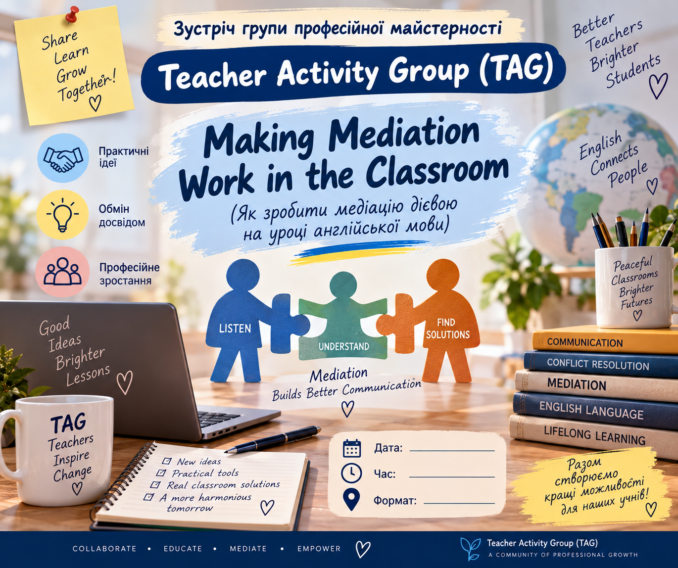 «Making Mediation Work in the Classroom» («Як зробити медіацію дієвою на уроці англійської мови»)