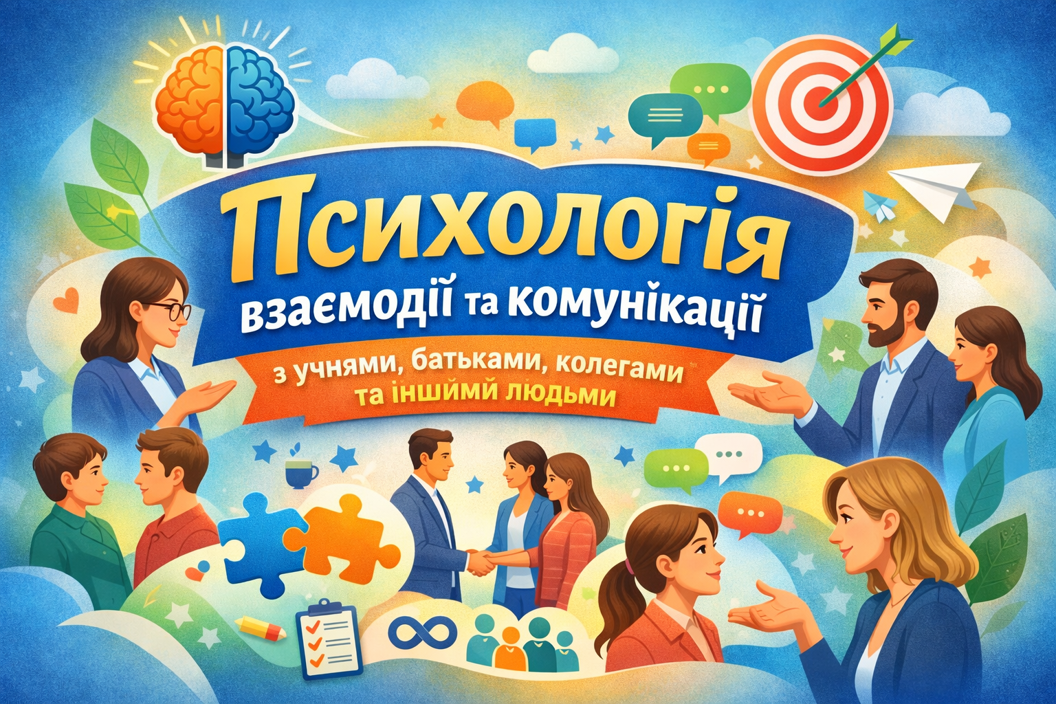 Психологія взаємодії та комунікації з учнями, батьками, колегами та іншими людьми