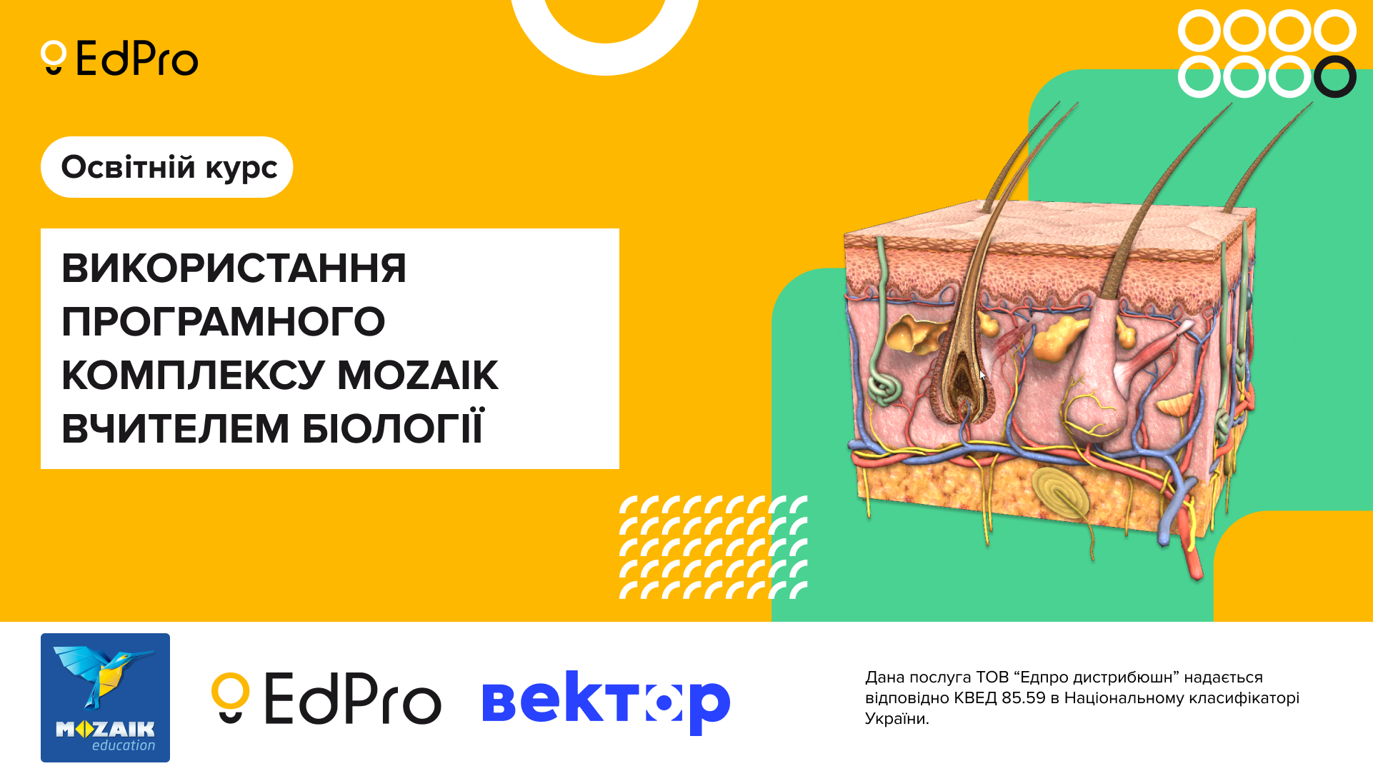 Використання програмного комплексу Mozaik вчителем Біології