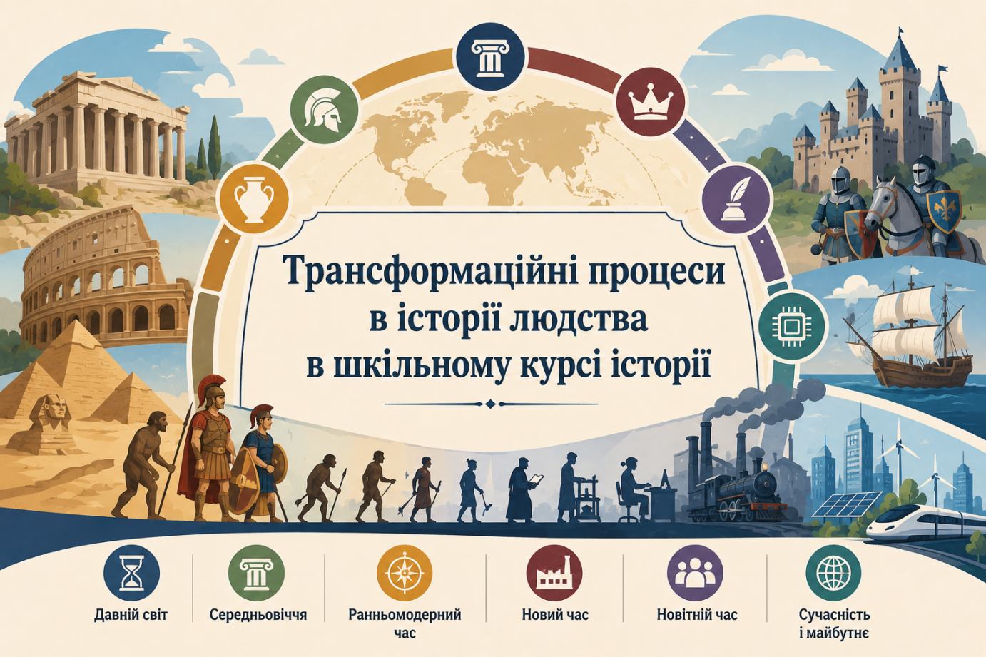 Трансформаційні процеси в історії людства в шкільному курсі історії
