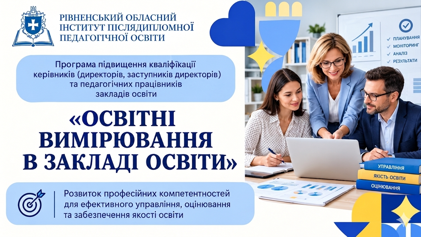 ОСВІТНІ ВИМІРЮВАННЯ В ЗАКЛАДІ ОСВІТИ