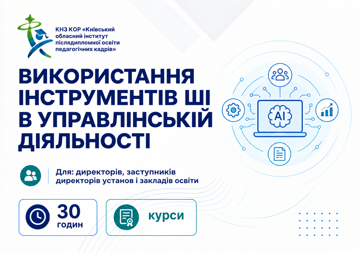 Використання інструментів ШІ в управлінській діяльності
