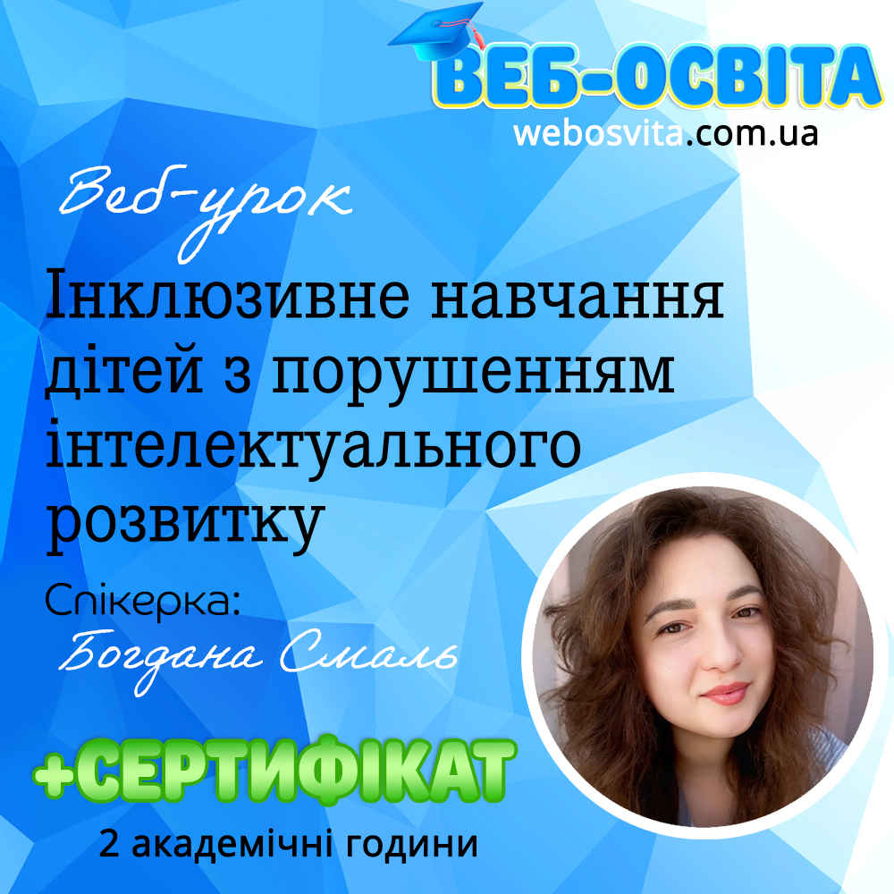 Інклюзивне навчання дітей з порушенням інтелектуального розвитку