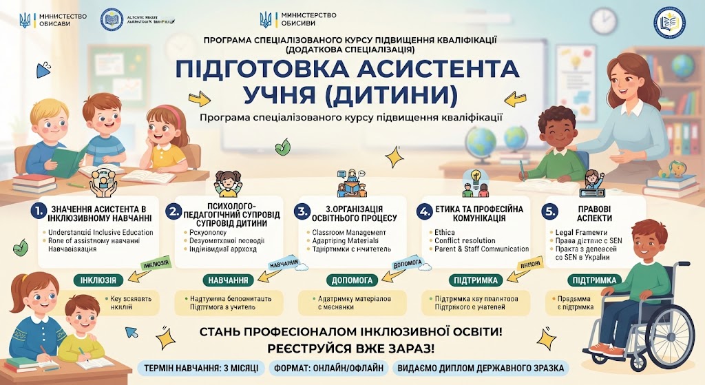 Підготовка асистента учня (дитини)