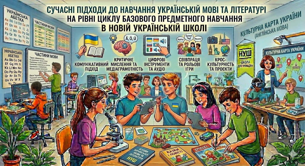 ПРОФЕСІЙНА ПІДТРИМКА: СУЧАСНІ ПІДХОДИ ДО НАВЧАННЯ УКРАЇНСЬКОЇ МОВИ, УКРАЇНСЬКОЇ ЛІТЕРАТУРИ,  ІНТЕГРОВАНИХ КУРСІВ У 9 КЛАСІ  НОВОЇ УКРАЇНСЬКОЇ ШКОЛИ