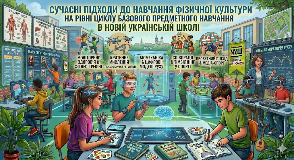 СУЧАСНІ ПІДХОДИ ДО НАВЧАННЯ ФІЗИЧНОЇ КУЛЬТУРИ НА РІВНІ ЦИКЛУ БАЗОВОГО ПРЕДМЕТНОГО НАВЧАННЯ В НОВІЙ УКРАЇНСЬКІЙ ШКОЛІ