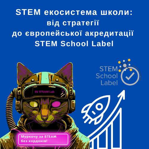 "STEM екосистема школи: від стратегії до європейської акредитації STEM School Label", методичний тренінг для шкіл