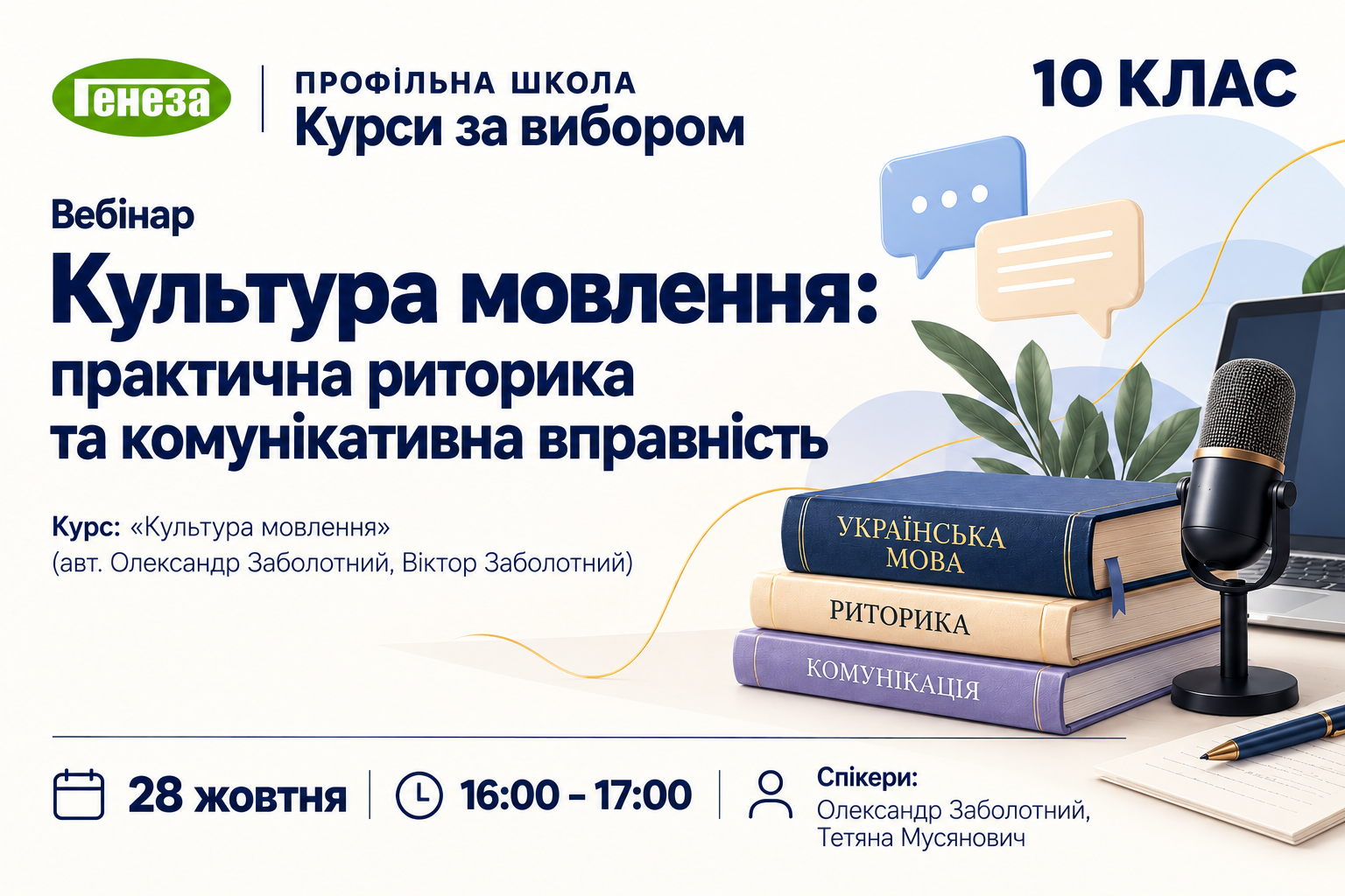 Культура мовлення: практична риторика та комунікативна вправність