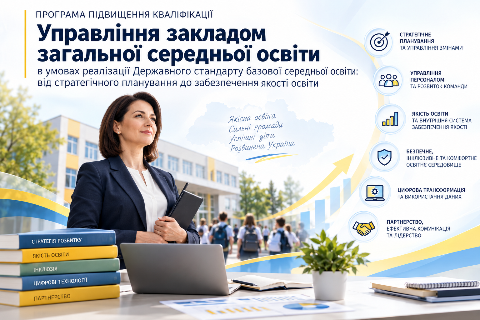 Програма підвищення кваліфікації керівників закладів загальної середньої освіти (заступник директора з навчально-виховної роботи, завідувач філії, заступник завідувача філії з навчально-виховної роботи)