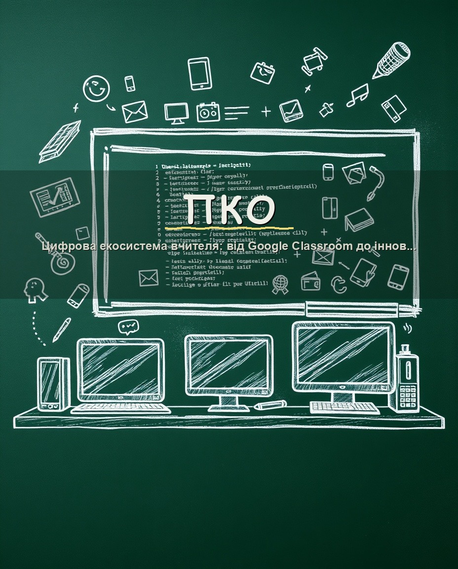 Цифрова екосистема вчителя: від Google Classroom до інноваційних застосунків