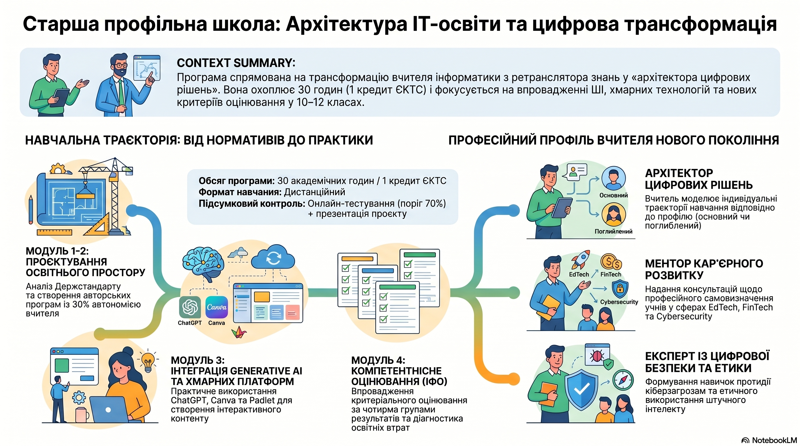 «СТАРША ПРОФІЛЬНА ШКОЛА: АРХІТЕКТУРА ІТ-ОСВІТИ ТА ЦИФРОВА ТРАНСФОРМАЦІЯ НАВЧАННЯ» (інформатична освітня галузь)