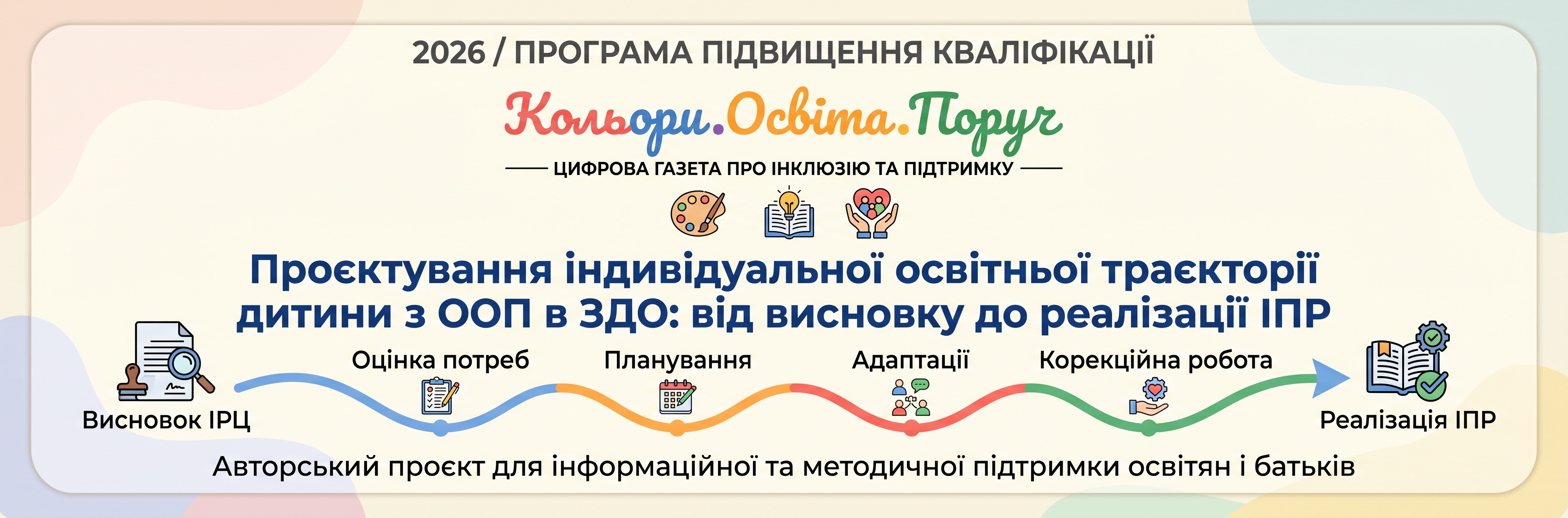 Проєктування індивідуальної освітньої траєкторії дитини з ООП в ЗДО: від висновку ІРЦ до реалізації ІПР