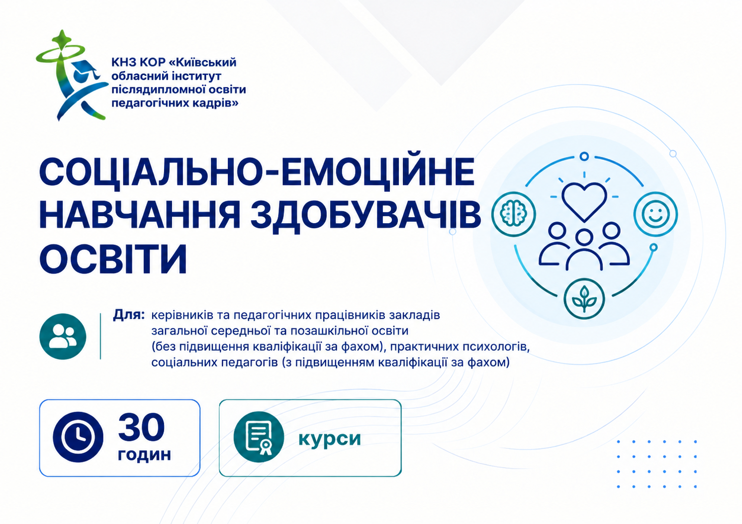 Соціально-емоційне навчання здобувачів освіти
