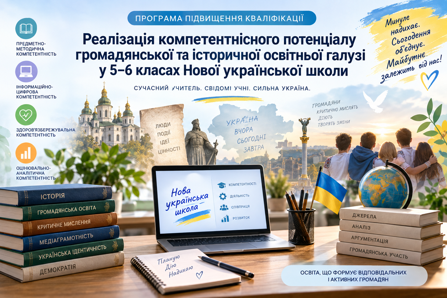 Реалізація компетентнісного потенціалу громадянської та історичної освітньої галузі у 5–6 класах Нової української школи
