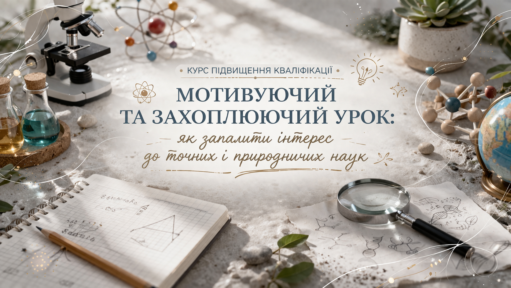 МОТИВУЮЧИЙ ТА ЗАХОПЛЮЮЧИЙ УРОК: ЯК ЗАПАЛИТИ ІНТЕРЕС ДО ТОЧНИХ І ПРИРОДНИЧИХ НАУК