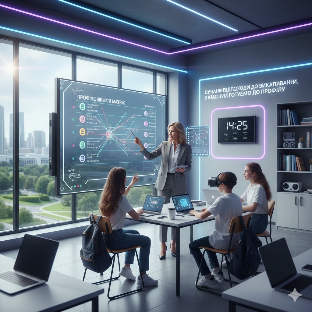 Програма підвищення кваліфікації вчителів математики ЗЗСО «СУЧАСНІ ПІДХОДИ ДО ВИКЛАДАННЯ МАТЕМАТИЧНОЇ ОСВІТНЬОЇ ГАЛУЗІ У 9 КЛАСАХ НУШ: ГОТУЄМО ДО ВИБОРУ ПРОФІЛЮ НАВЧАННЯ»