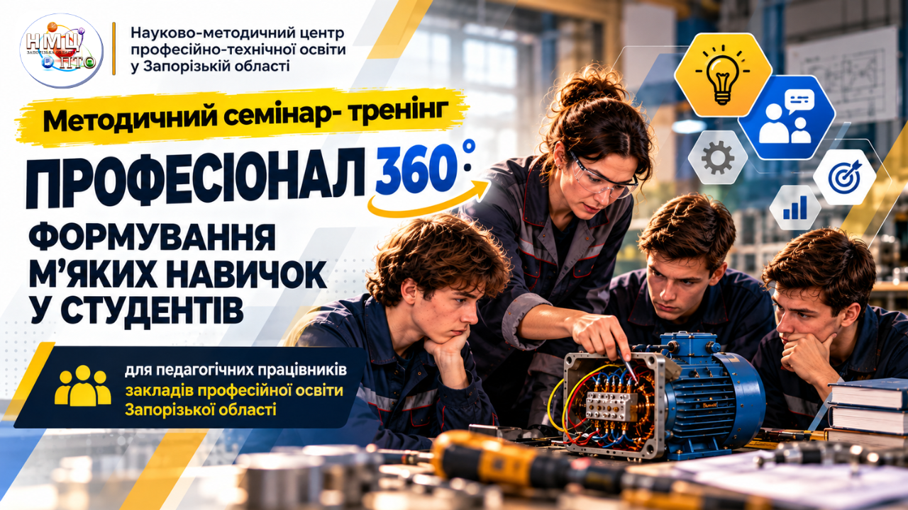 Методичний семінар-тренінг «ПРОФЕСІОНАЛ 360 градусів: ФОРМУВАННЯ М’ЯКИХ НАВИЧОК У СТУДЕНТІВ»