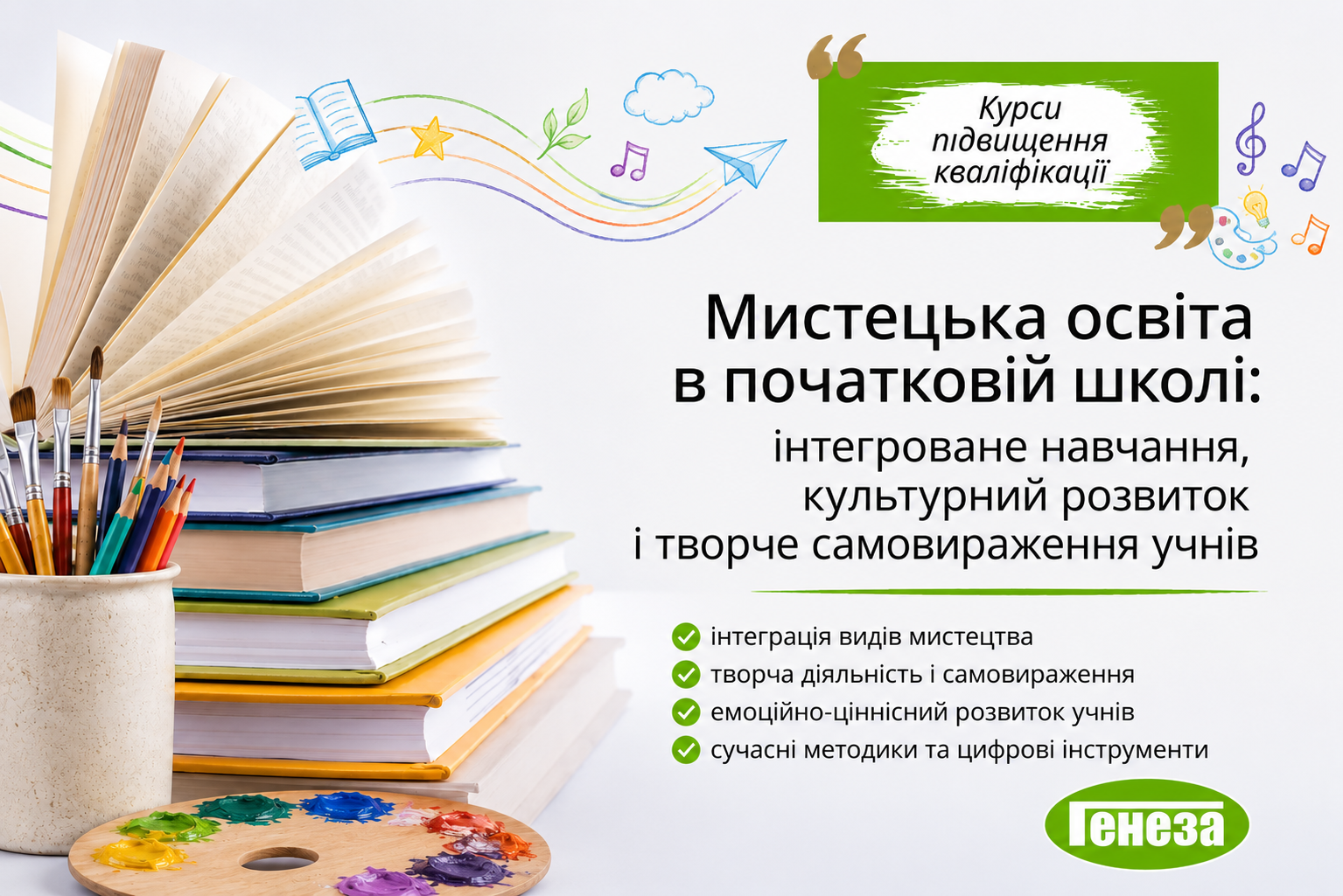 Мистецька освіта в початковій школі: інтегроване навчання,  культурний розвиток і творче самовираження учнів