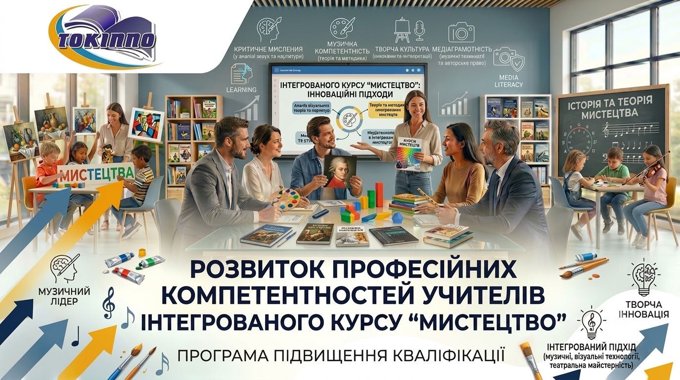 РОЗВИТОК ПРОФЕСІЙНИХ КОМПЕТЕНТНОСТЕЙ УЧИТЕЛІВ (ВИКЛАДАЧІВ) ІНТЕГРОВАНОГО КУРСУ “МИСТЕЦТВО”