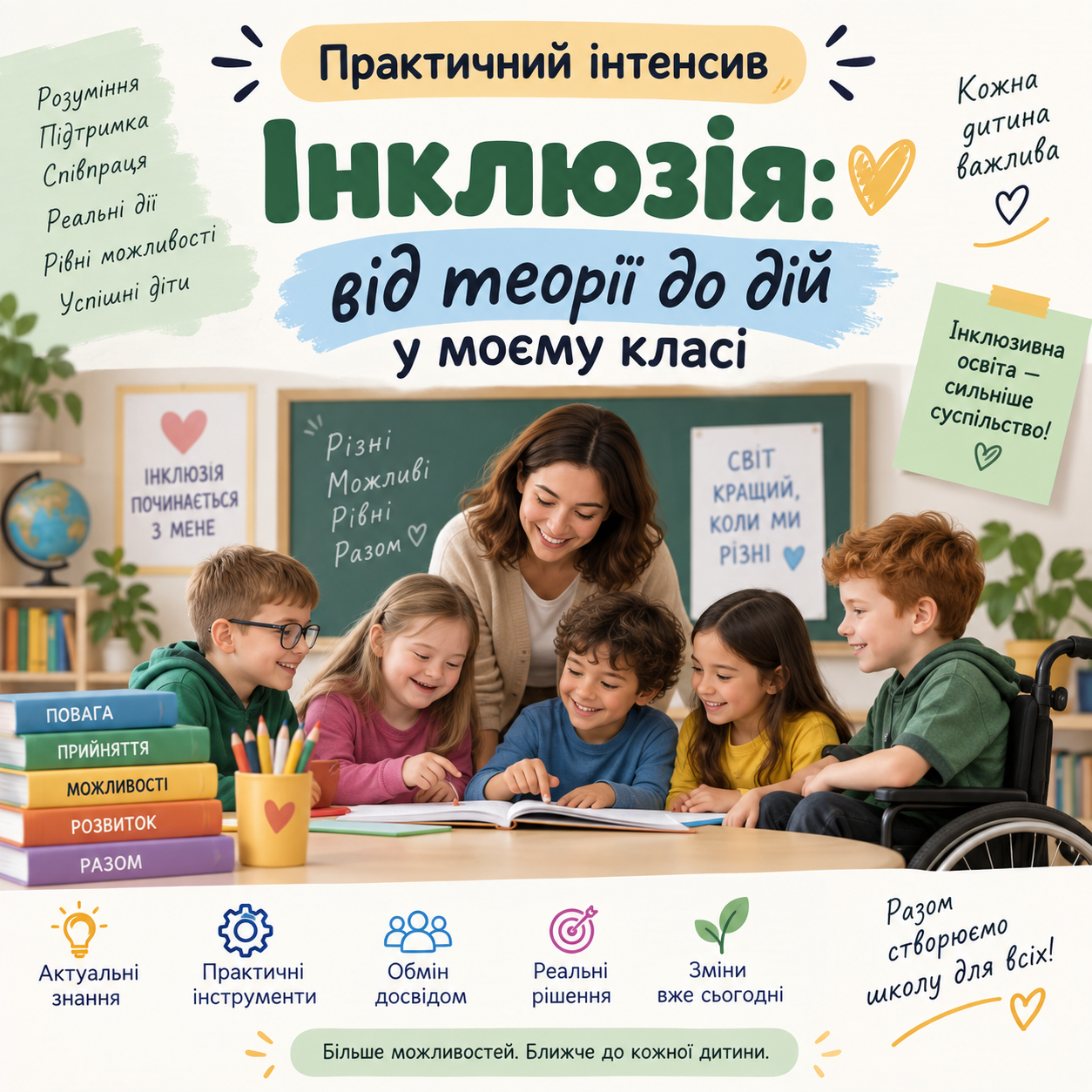 «Інклюзія: від теорії до дій у моєму класі»