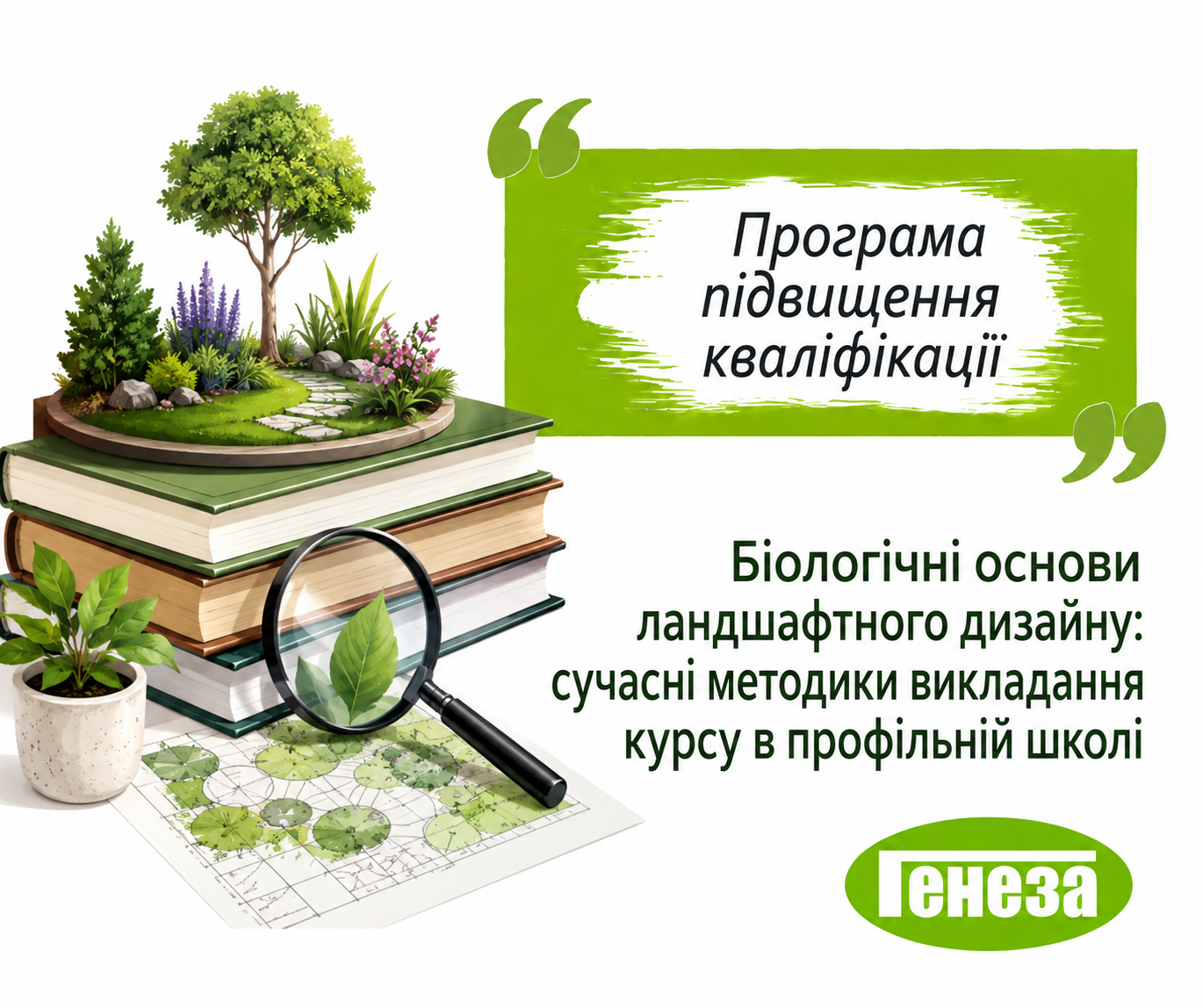 Біологічні основи ландшафтного дизайну: сучасні методики  викладання курсу в профільній школі