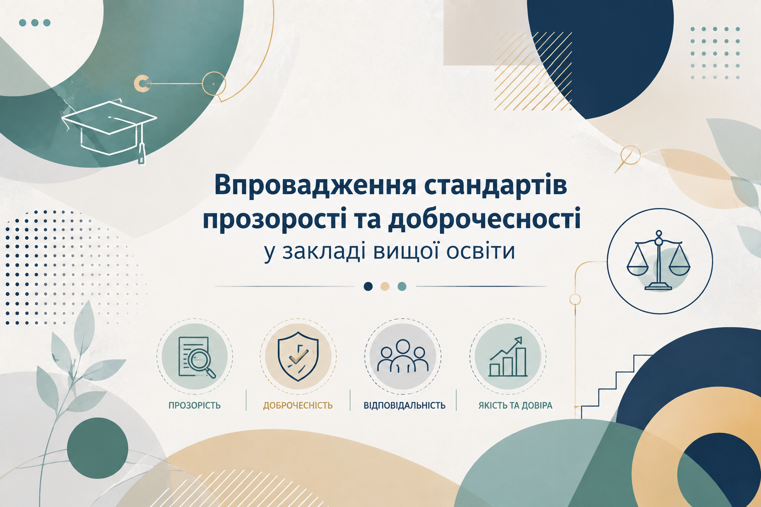 «Впровадження стандартів прозорості та доброчесності  у закладі вищої освіти»
