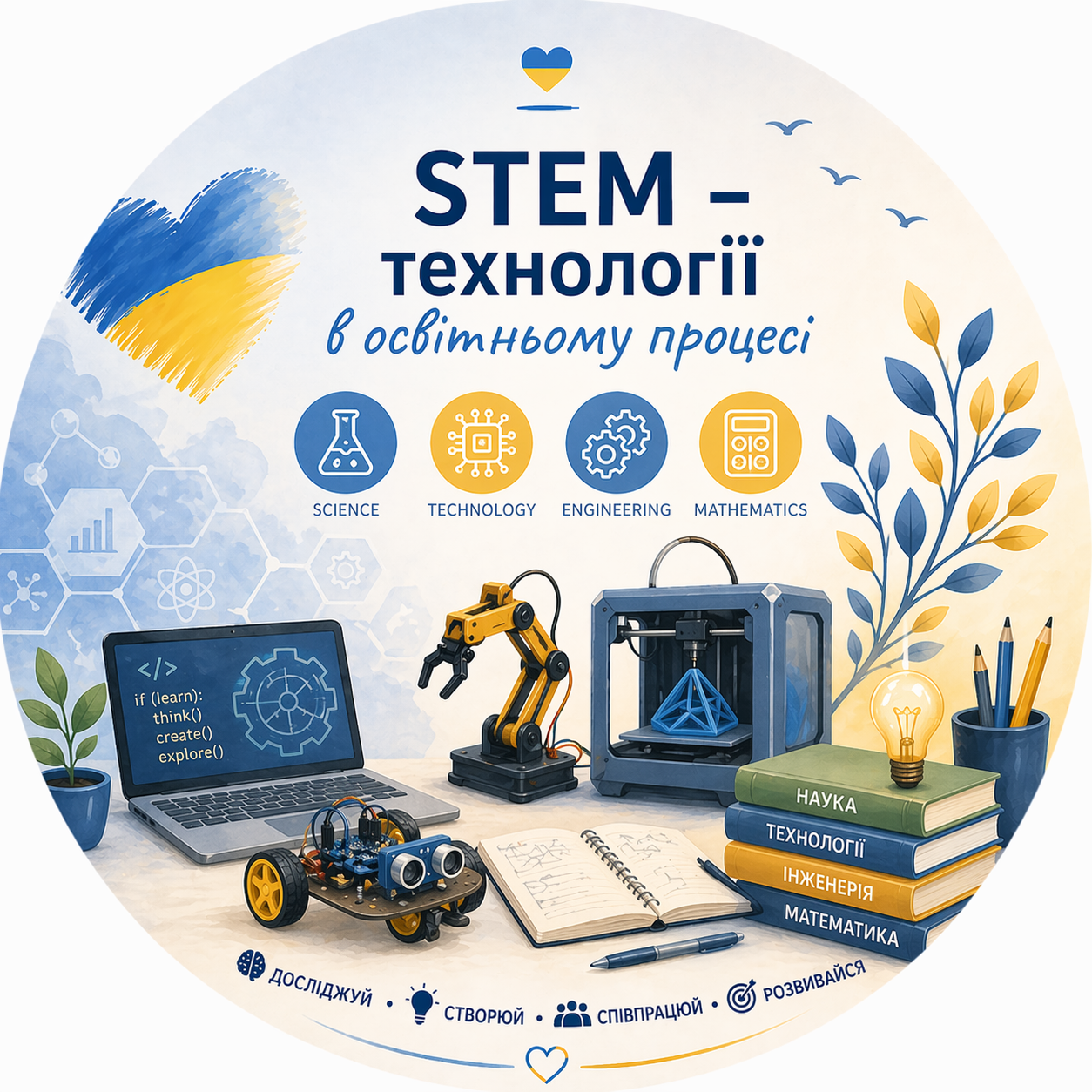 ПРОГРАМА  підвищення кваліфікації педагогічних працівників закладів загальної середньої освіти «STEM ТЕХНОЛОГІЇ  У НАВЧАЛЬНОМУ ПРОЦЕСІ ЗАКЛАДУ ЗАГАЛЬНОЇ СЕРЕДНЬОЇ ОСВІТИ»