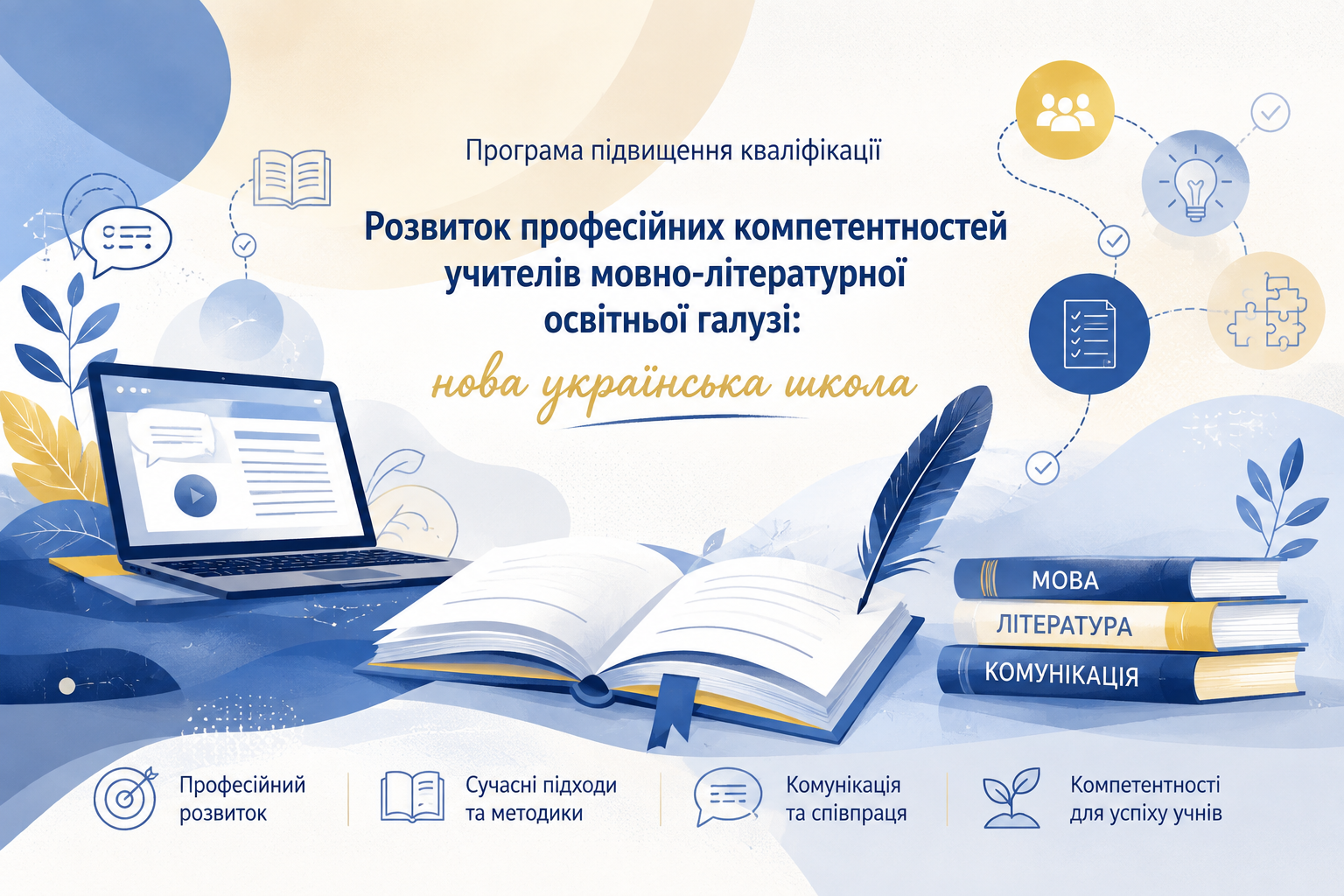 «Розвиток професійних компетентностей учителів мовно-літературної освітньої галузі: нова українська школа»
