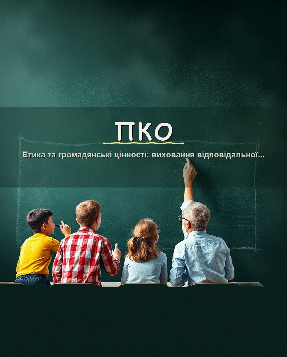 Етика та громадянські цінності: виховання відповідальної особистості