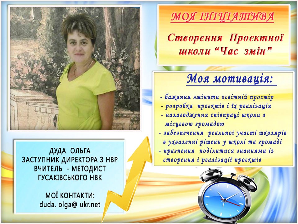 Проєктна школа " Час змін"